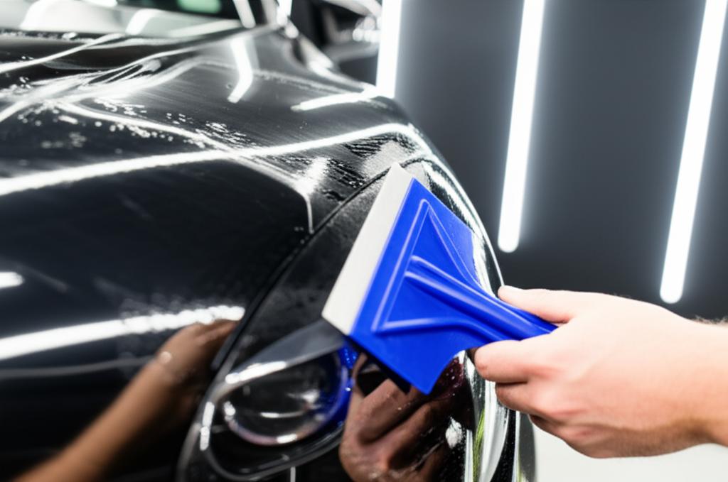 Car paint protection film installation process