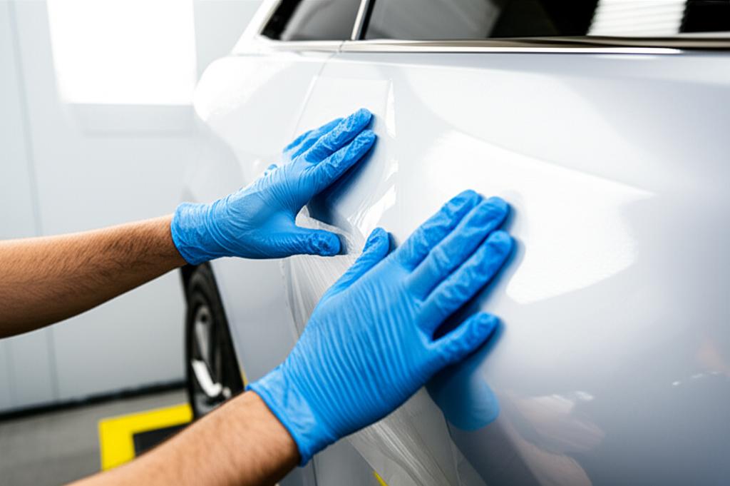 Applying PPF on a car